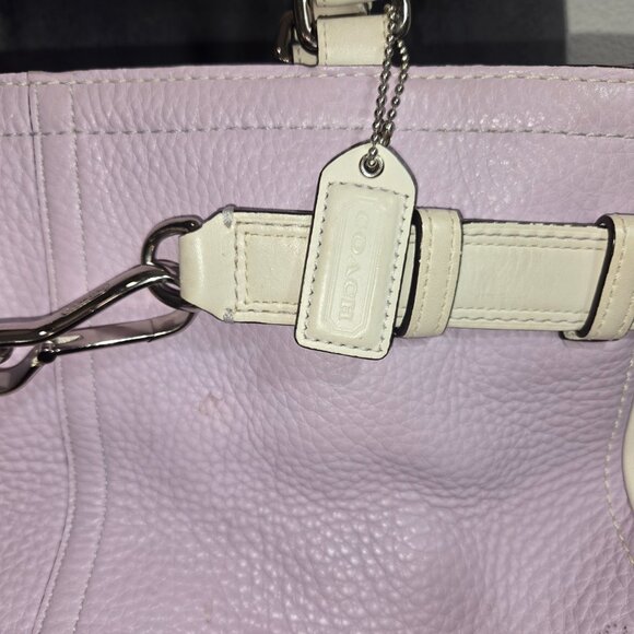 Authentic coath lavender leather tote bag - Picture 3 of 7